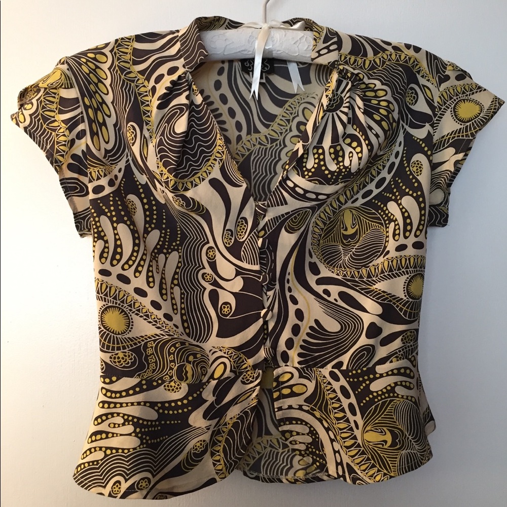 vintage 1940’s style peplum blouse sz 4/6